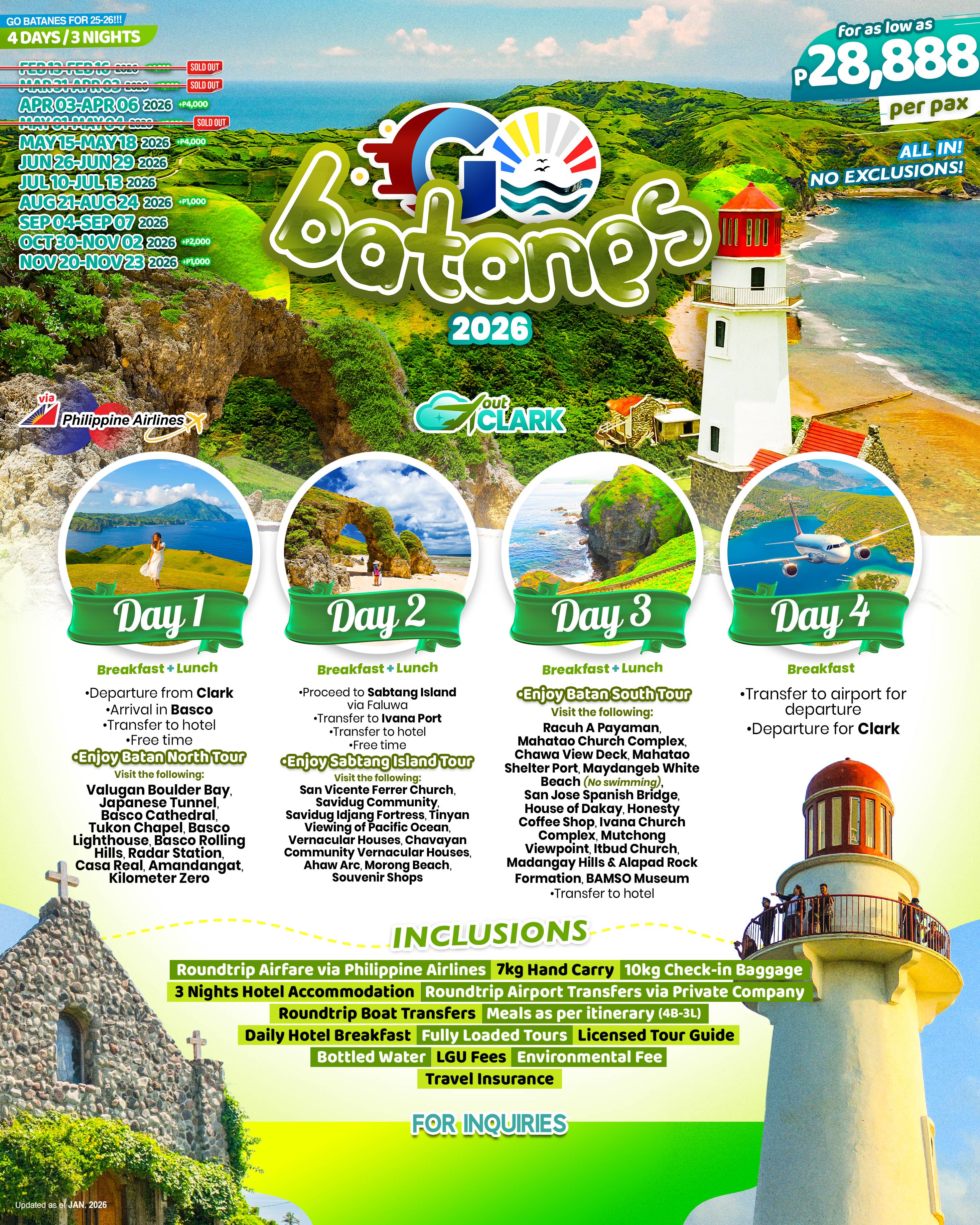 BATANES (Go Batanes) 2026