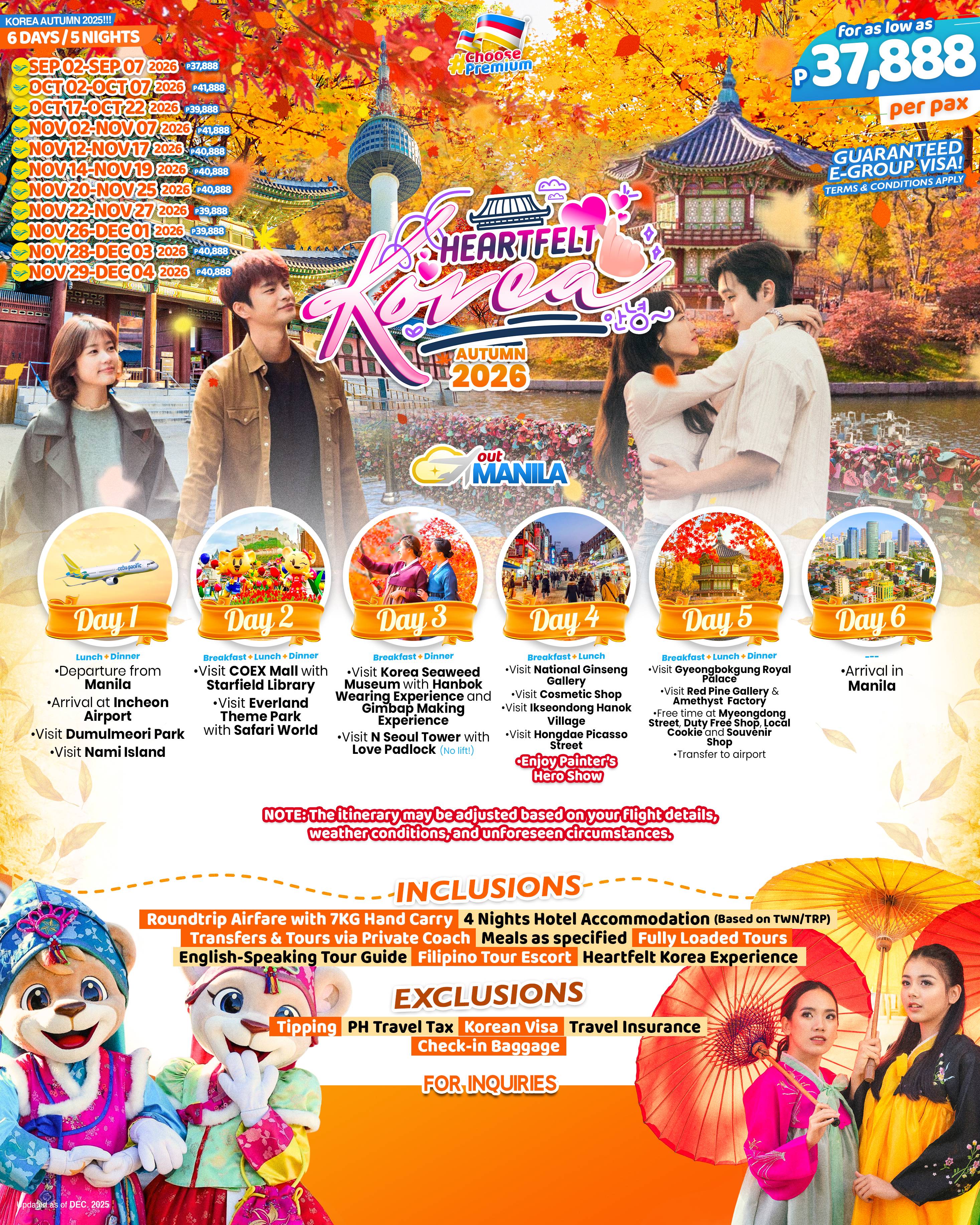 KOREA (Heartfelt Korea_Autumn) 2026